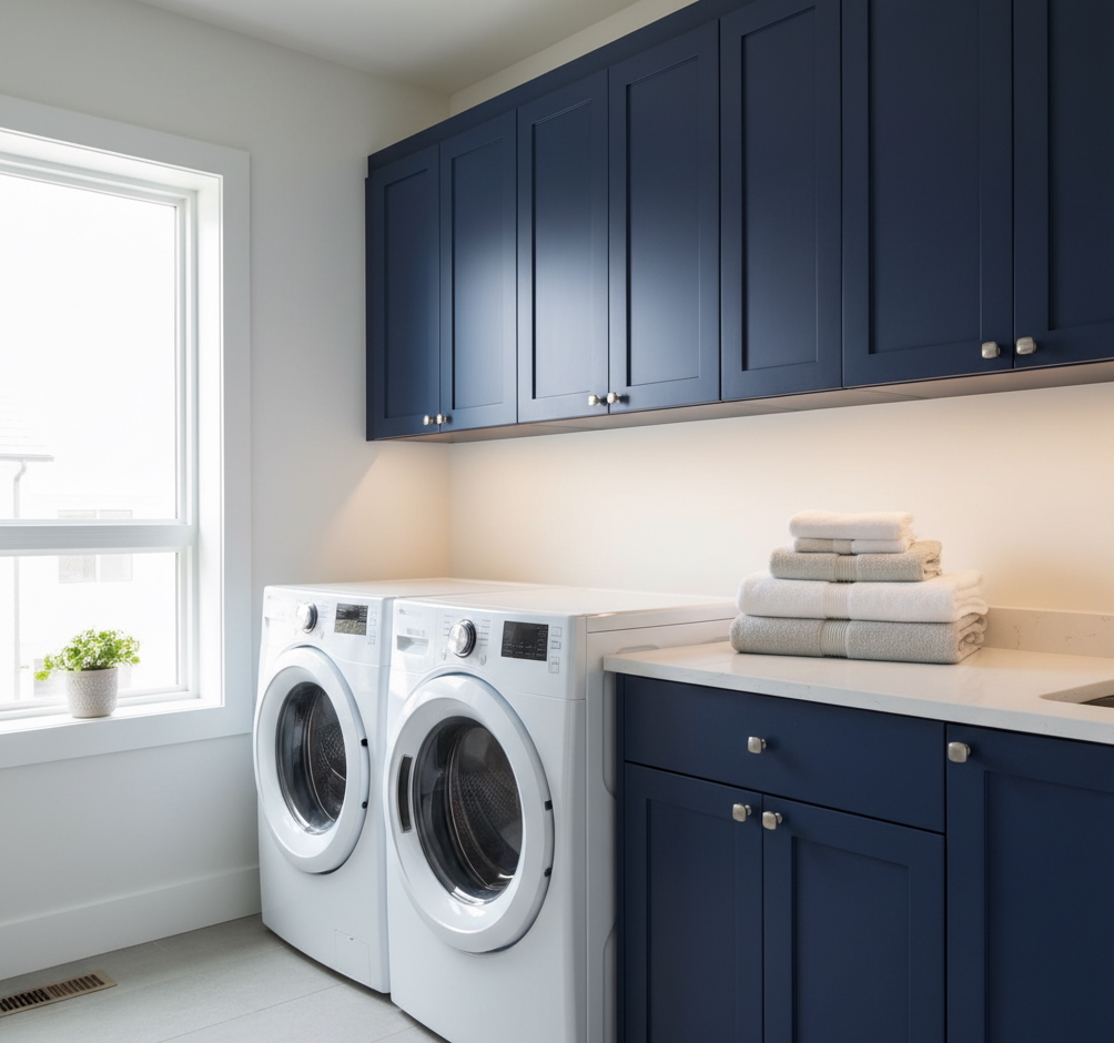 Efficient and pleasant laundry room